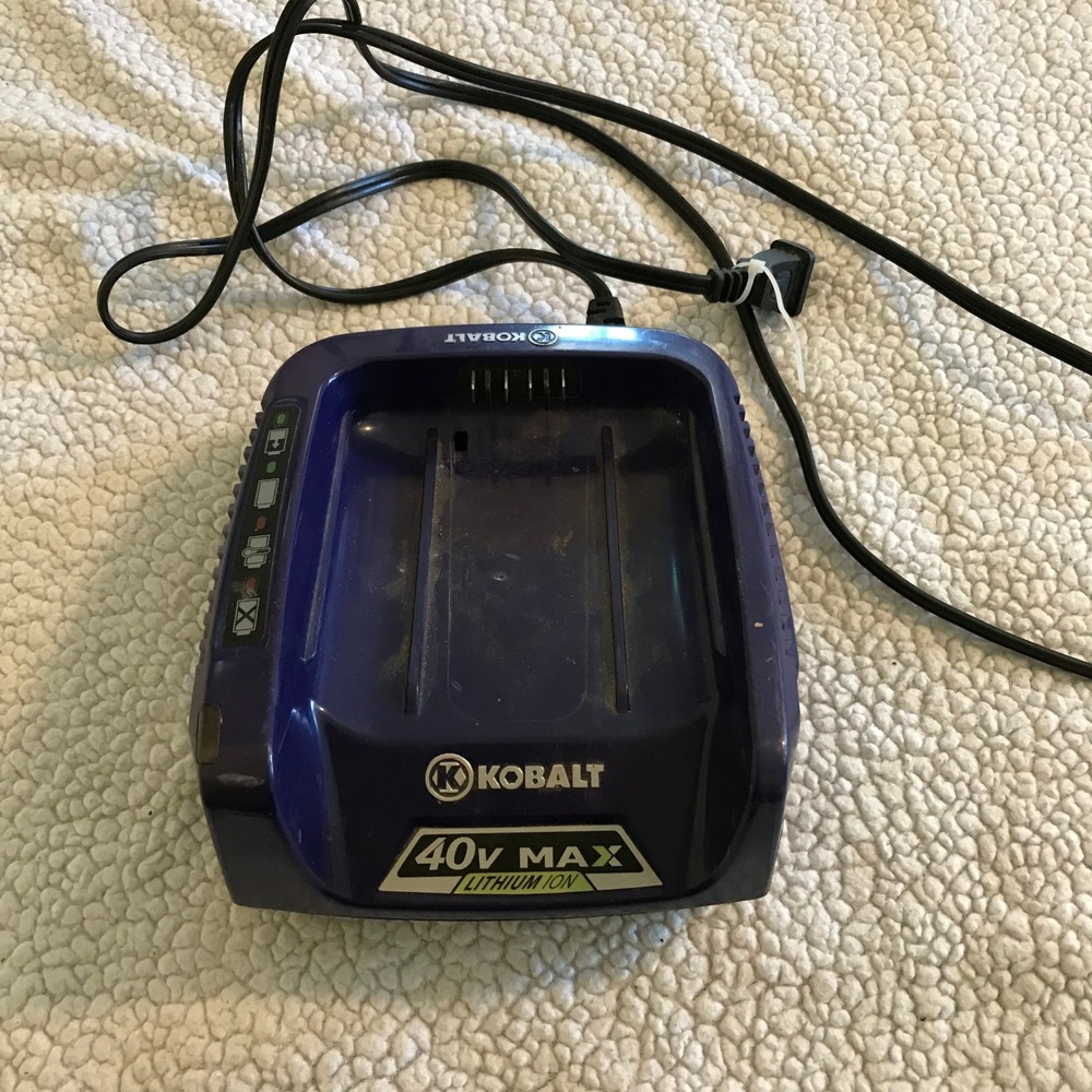 Kobalt 40V Max Lithium Ion Battery Charger KRC 40-06 Blue Black